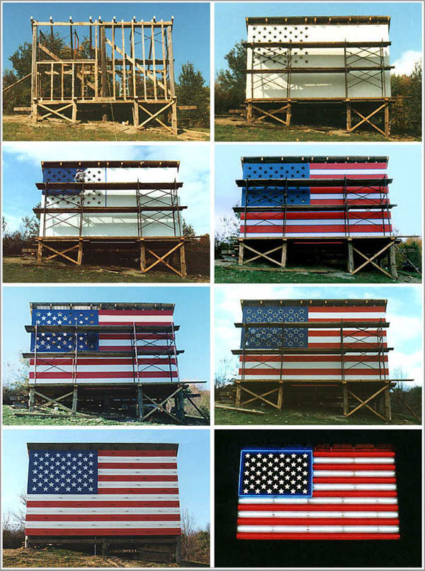 old glory under construction
